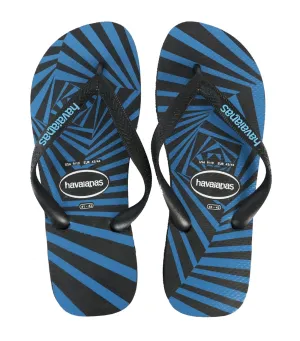 3D AUS Flip Flops - Black/Blue