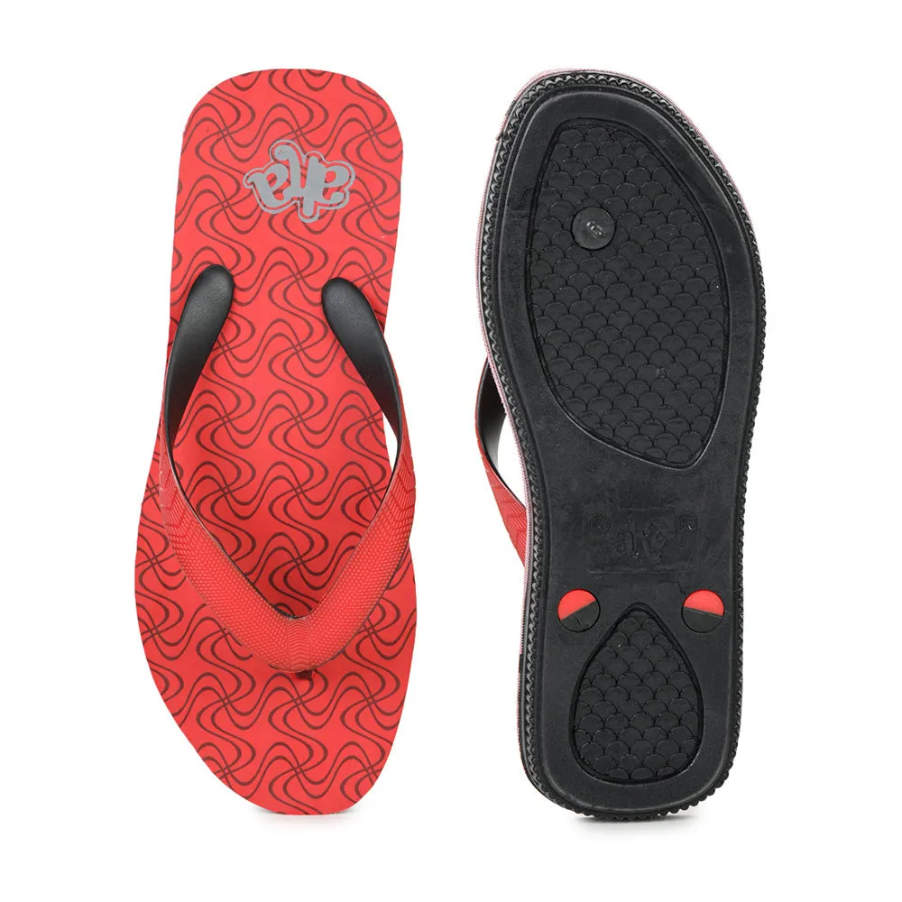 A-HA Casual Red Flip Flop For Men PU-HAWAI-4 By Liberty