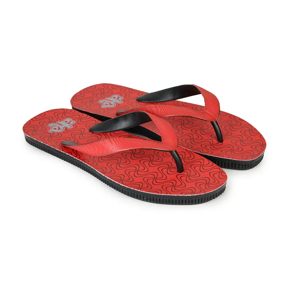 A-HA Casual Red Flip Flop For Men PU-HAWAI-4 By Liberty