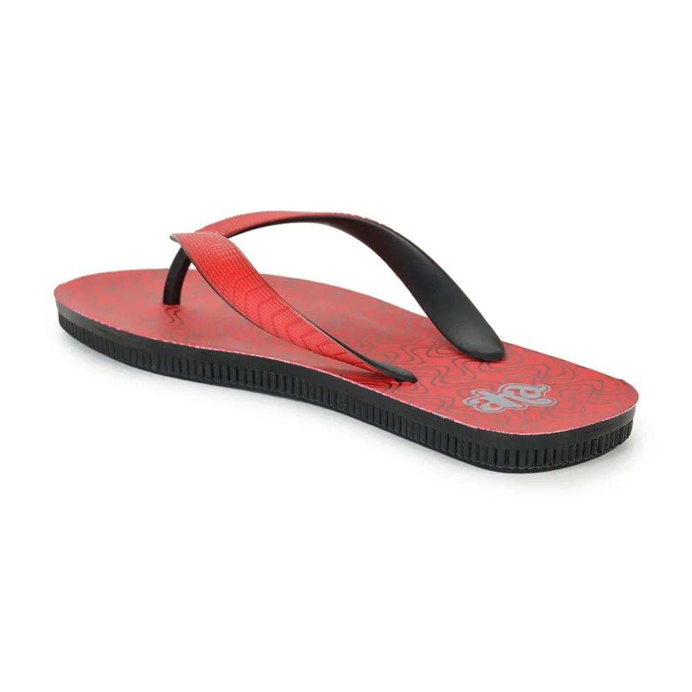 A-HA Casual Red Flip Flop For Men PU-HAWAI-4 By Liberty