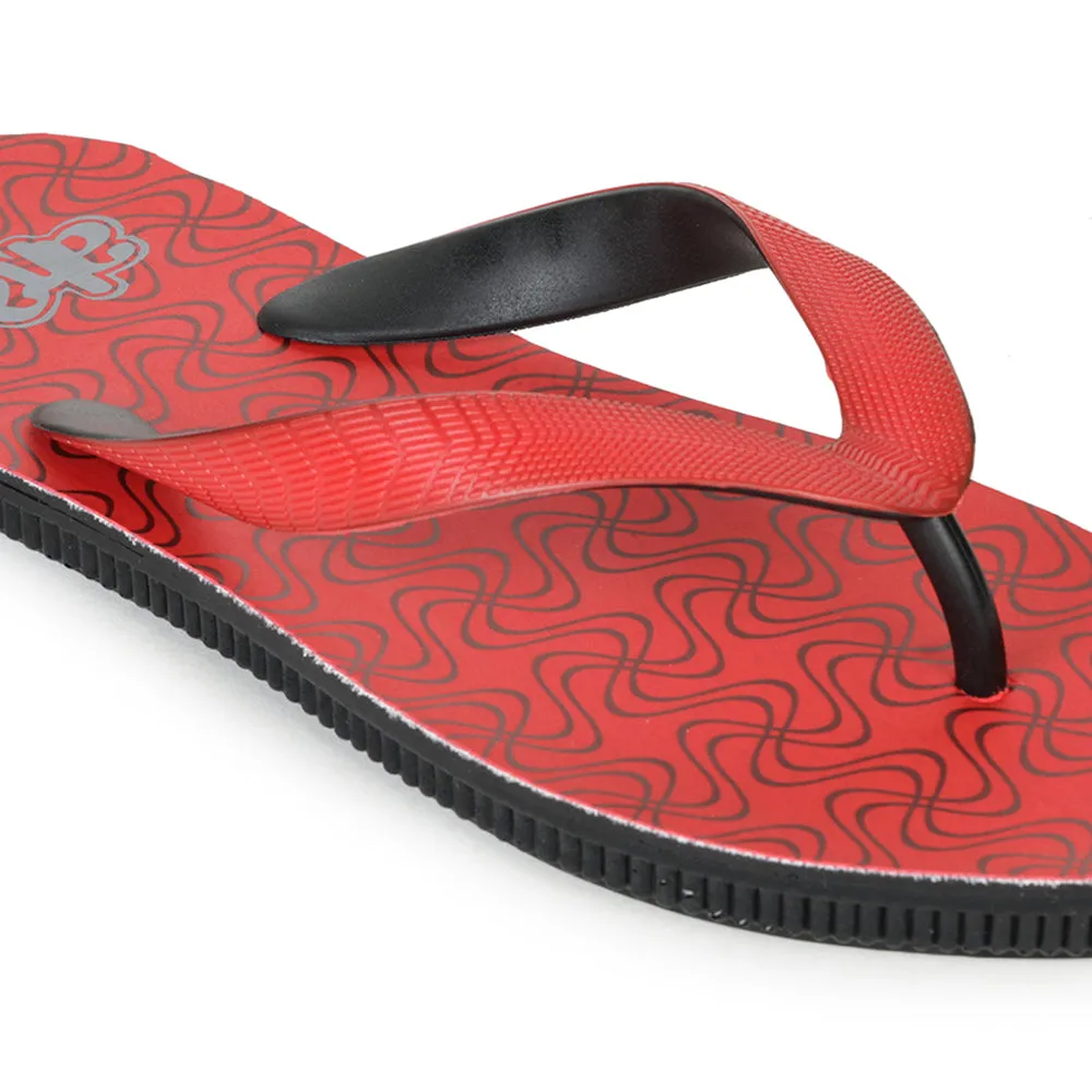 A-HA Casual Red Flip Flop For Men PU-HAWAI-4 By Liberty