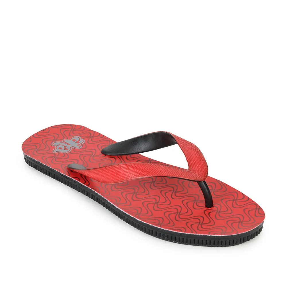 A-HA Casual Red Flip Flop For Men PU-HAWAI-4 By Liberty