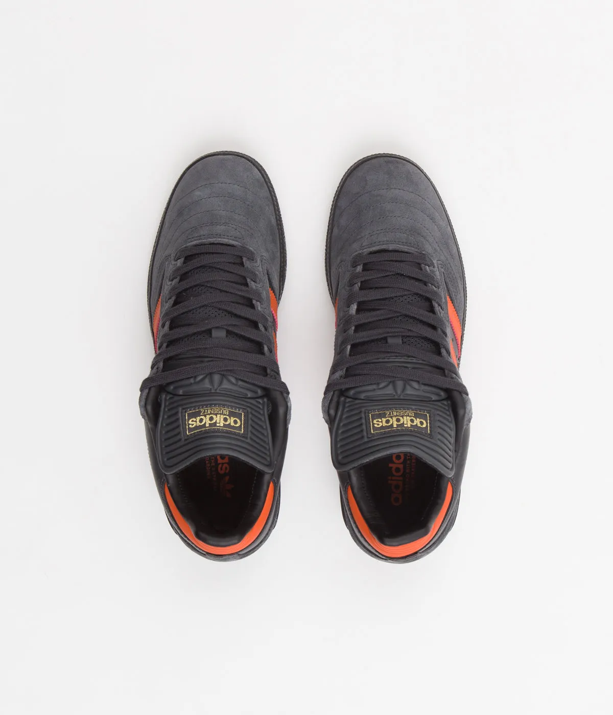 Adidas Busenitz Shoes - Carbon / Collegiate Orange / Core Black