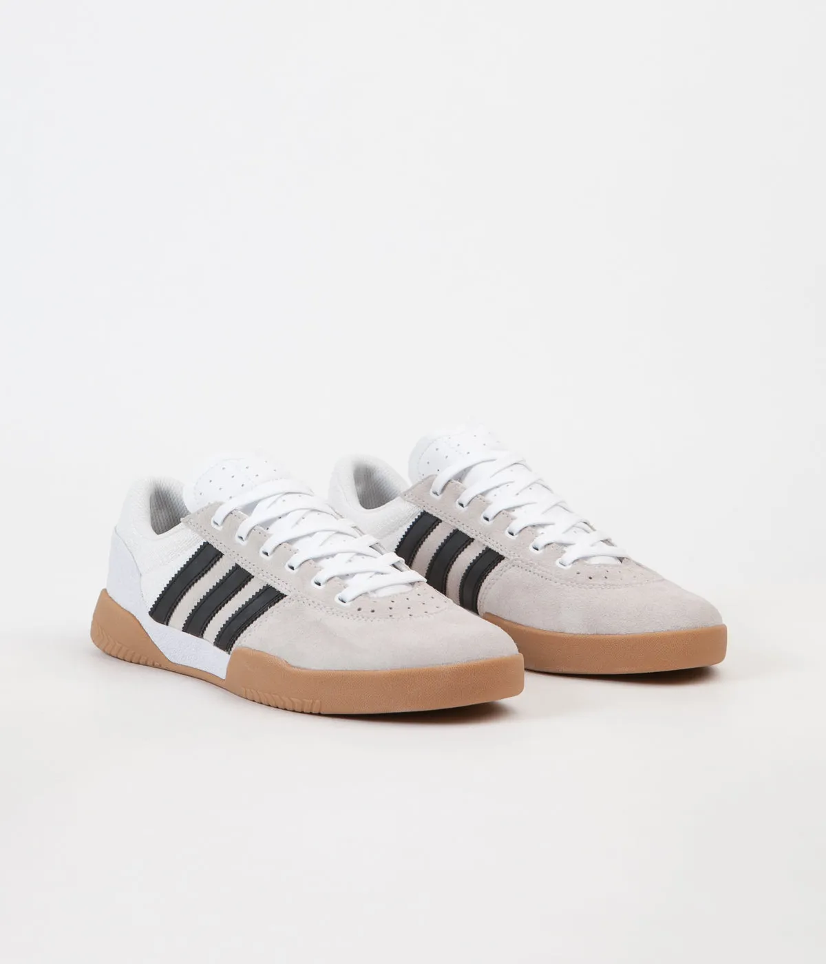 Adidas City Cup Shoes - White / Core Black / Gum4