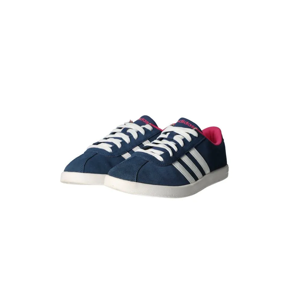 Adidas Neo Low-Top Sneakers Suede Leather Blue Colour For Women