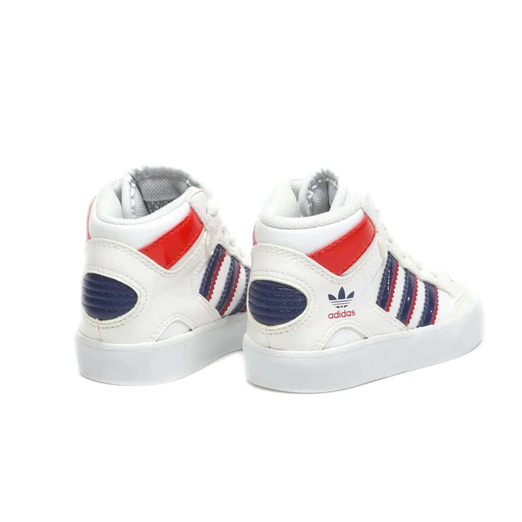 Adidas Rivalry Hi Sneakers Leather White Colour For Kids