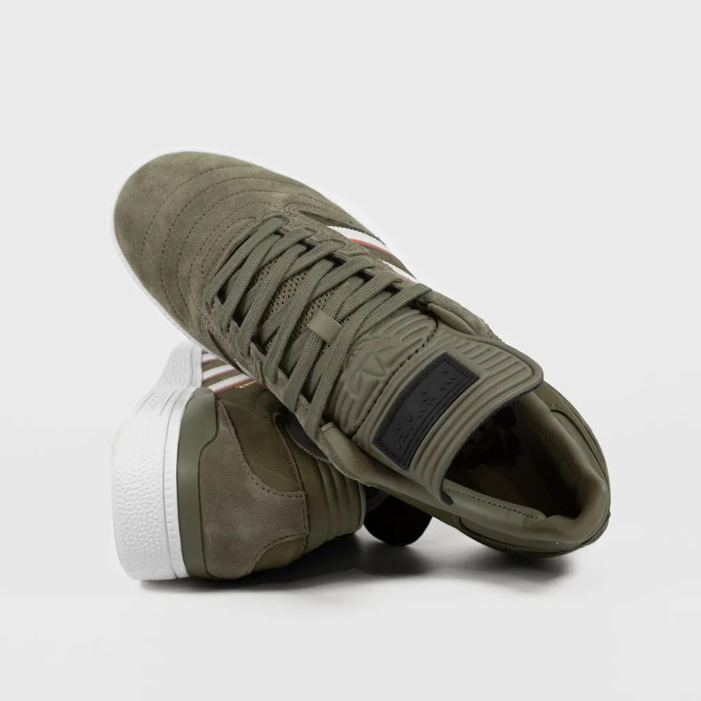 Adidas Skateboarding - Dan Mancina Busenitz Shoes - Olive Strata / Red / Cloud White