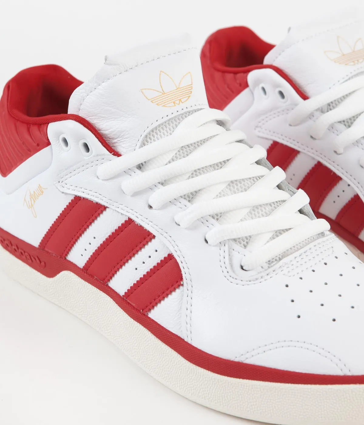 Adidas Tyshawn Shoes - FTWR White / Scarlet / FTWR White