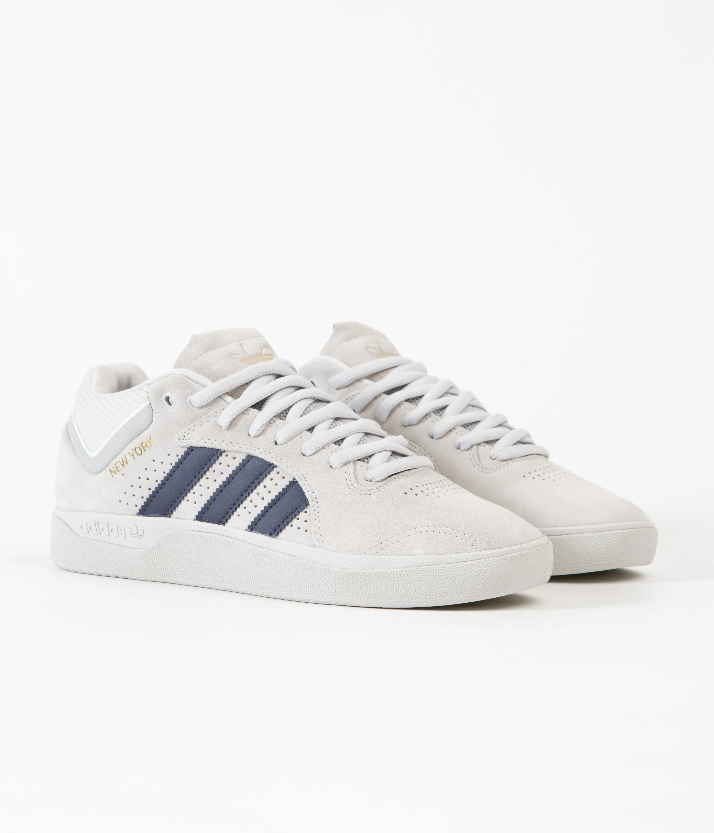 Adidas Tyshawn Shoes - Grey One / Collegiate Navy / FTWR White