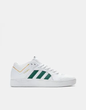 adidas Tyshawn Skate Shoes - White/Dark Green/Bluebird