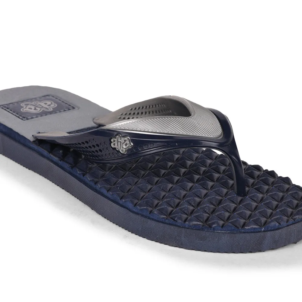 AHA Casual Navy Blue Flip-Flop For Men HUNK-1 By Liberty