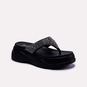 Allen Black Platform Flip Flops 0412283