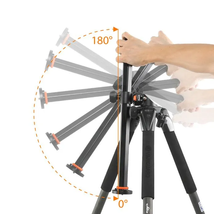 ALTA PRO 263AB 100 Aluminium Tripod with Multi-Angle Central Column   Ball Head