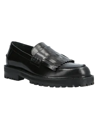 Angulus Loafer Black Leather 1616-101
