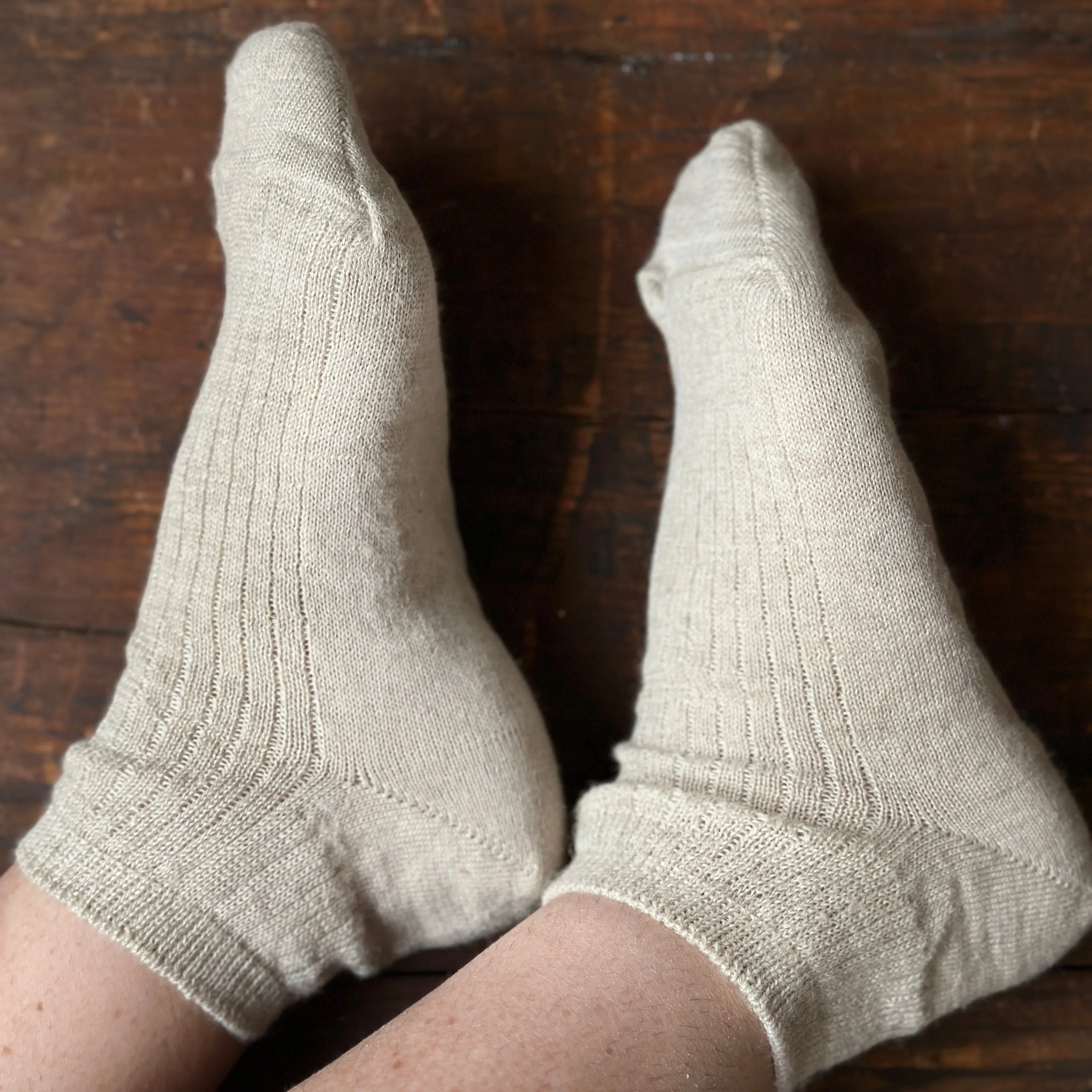 Ankle Sports Socks - Organic Merino/Linen (Adults 36-43)