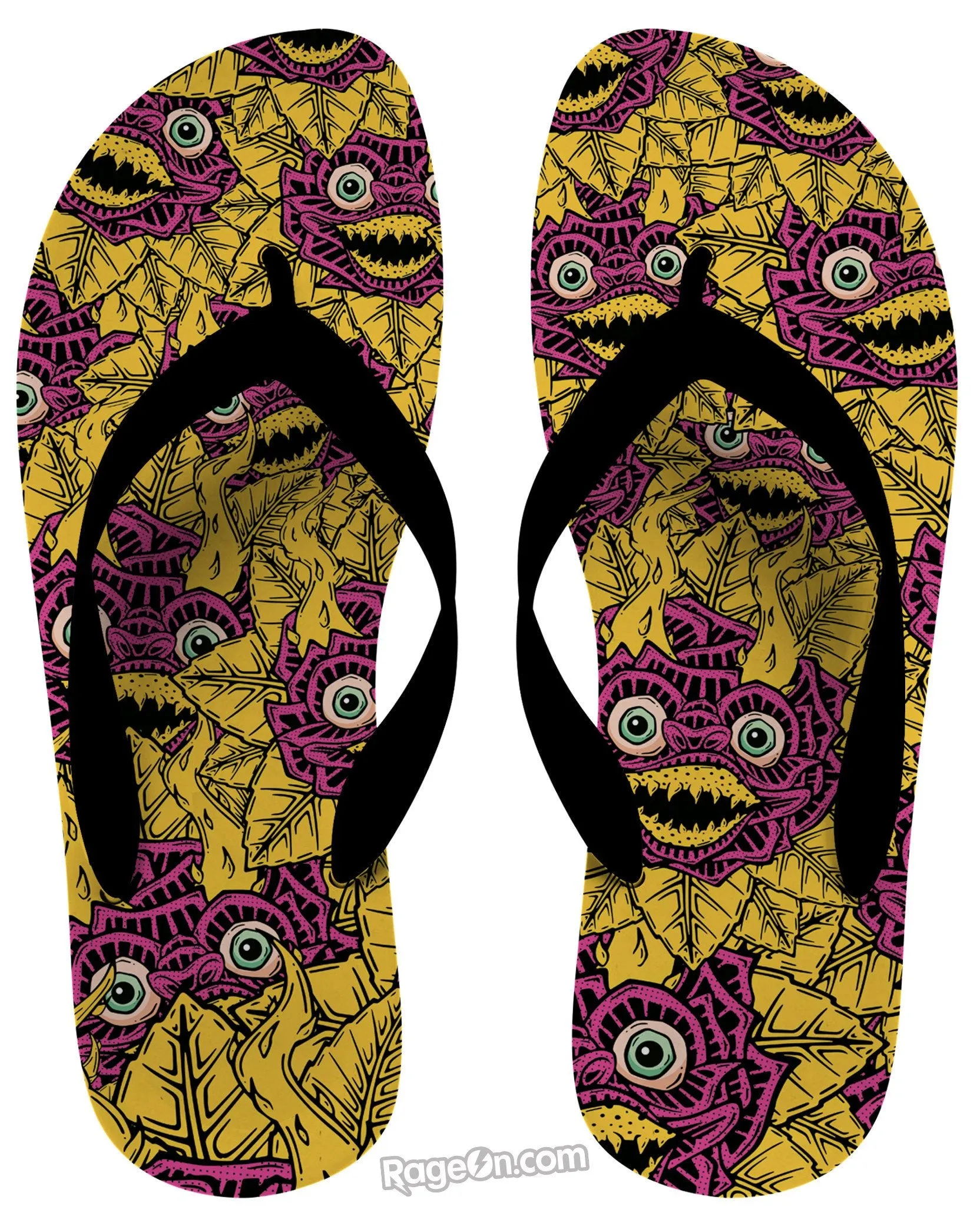 Autumn Rose Flip Flops