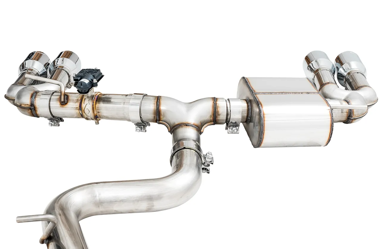 AWE SwitchPath™ Exhaust for Audi 8V S3 - Chrome Silver Tips, 102mm