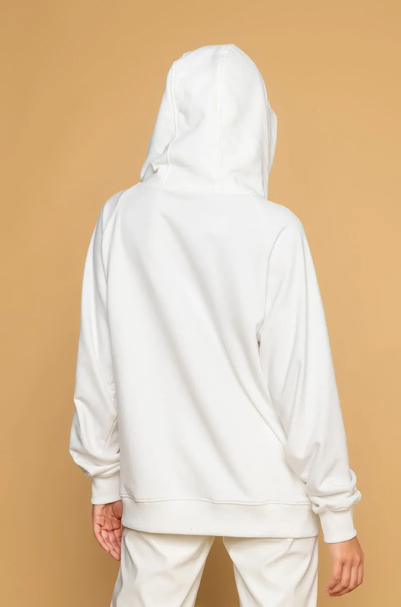 AXEL CHAIN DETAIL SWEATSHIRT WHITE