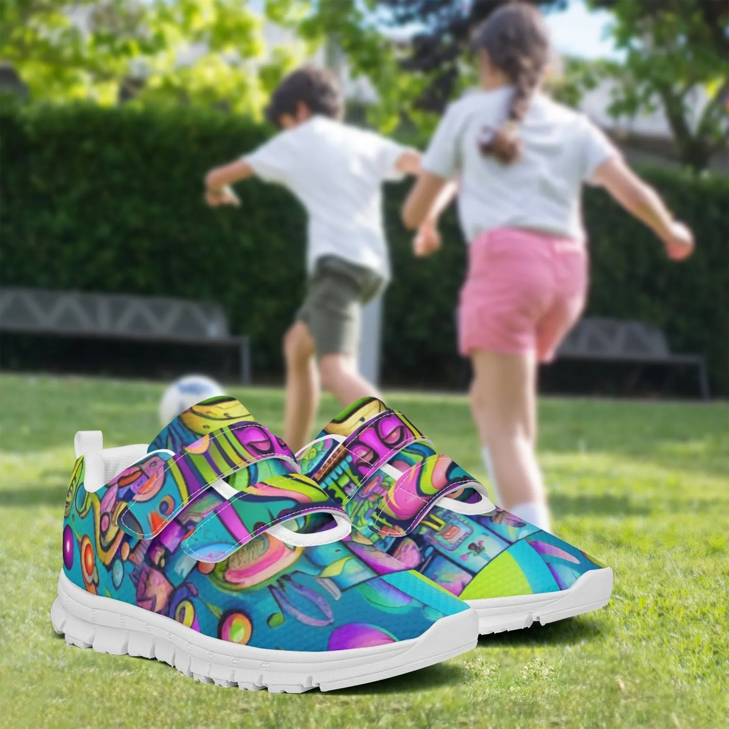 BABIBLU Kids Lightweight Velcro Sneaker | acidmath ai