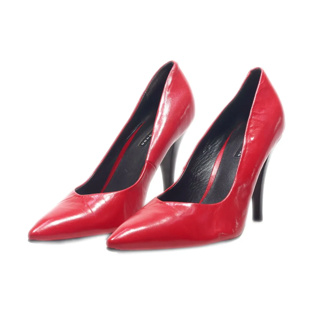 Belmondo High-Heel Shoes Leather Red Colour For Women