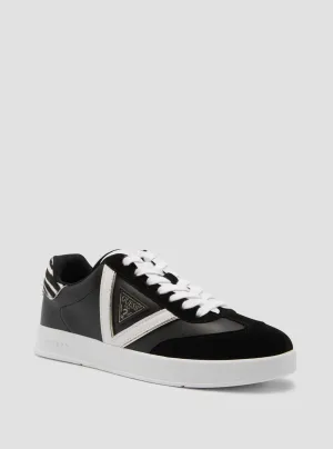 Black Aviana Zebra Low Top Sneakers