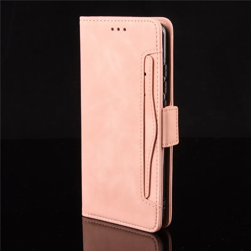 Black Flip Card Slot Wallet Shockproof Phone Case for iPhone 11