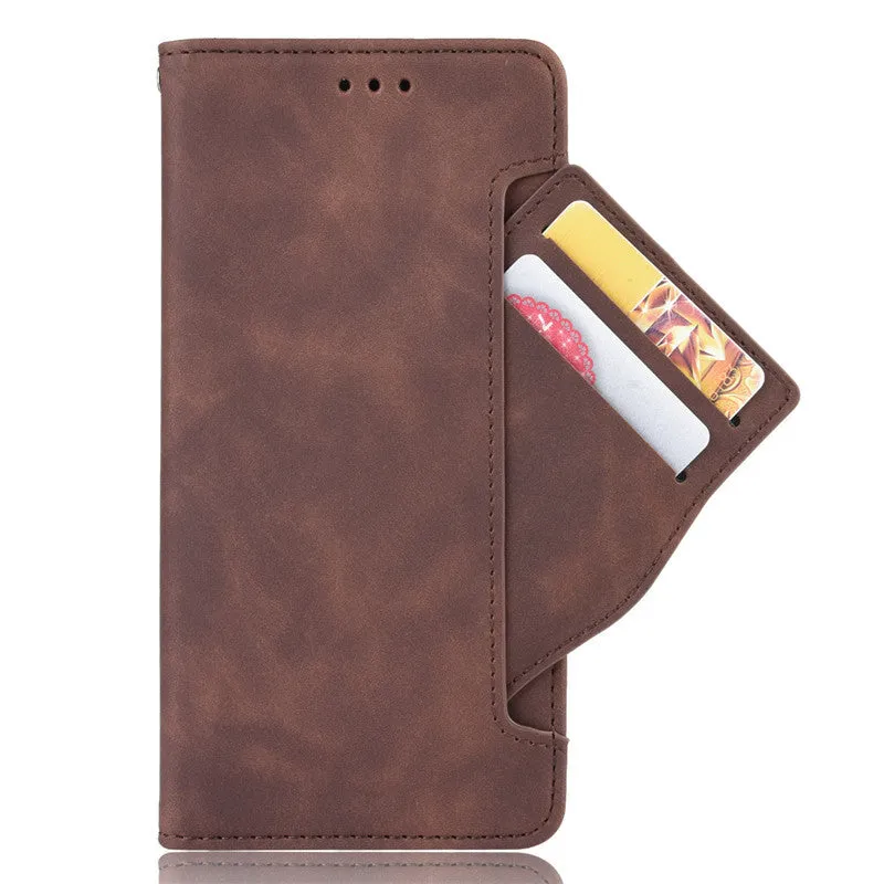 Black Flip Card Slot Wallet Shockproof Phone Case for iPhone 11