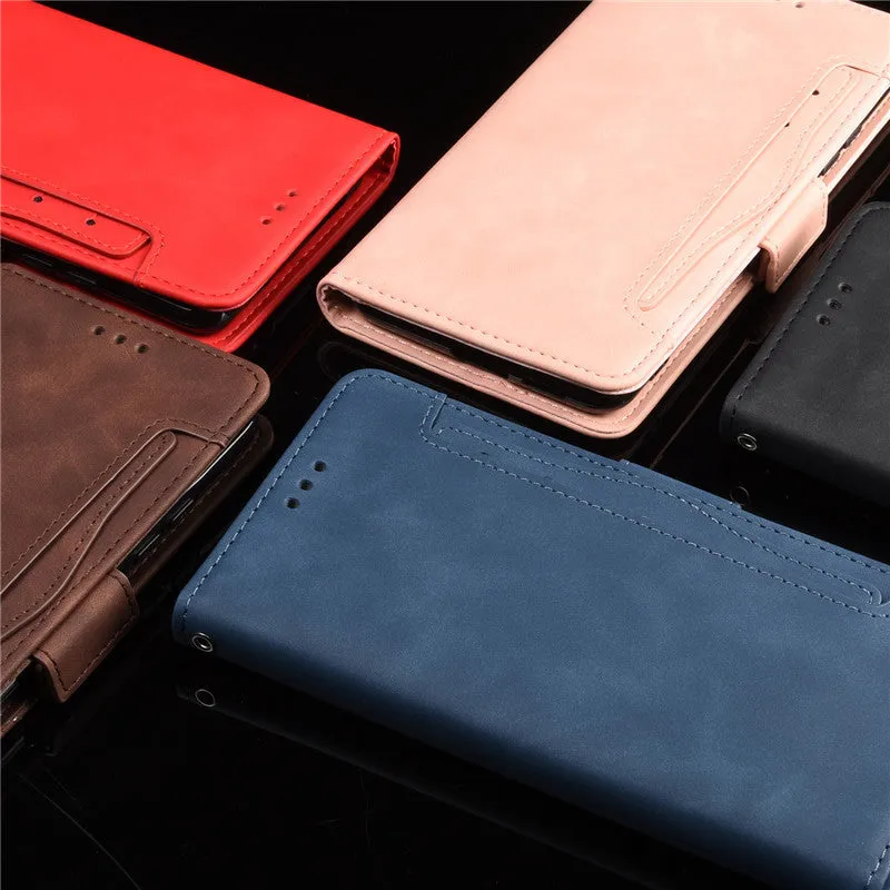 Black Flip Card Slot Wallet Shockproof Phone Case for iPhone 11