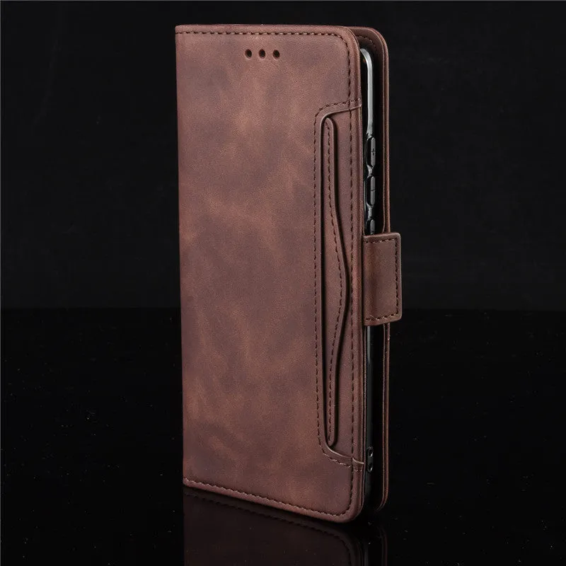 Black Flip Card Slot Wallet Shockproof Phone Case for iPhone 11