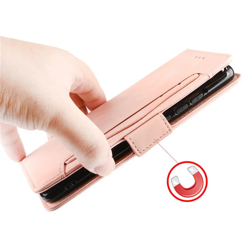 Black Flip Card Slot Wallet Shockproof Phone Case for iPhone 11