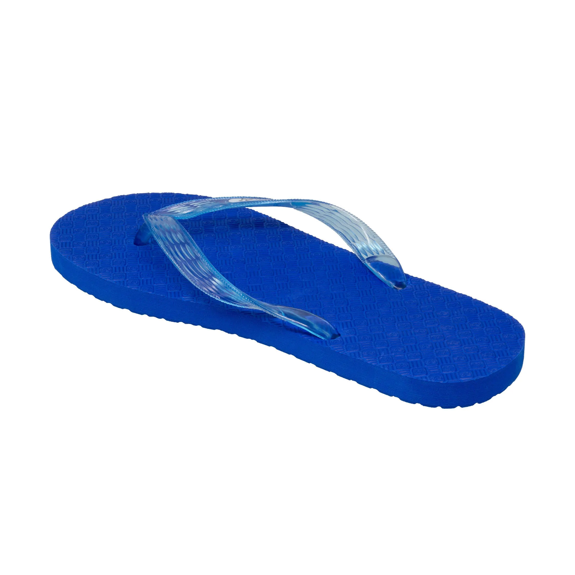 Blue Platform Women's Translucent Turquoise Strap Slippah