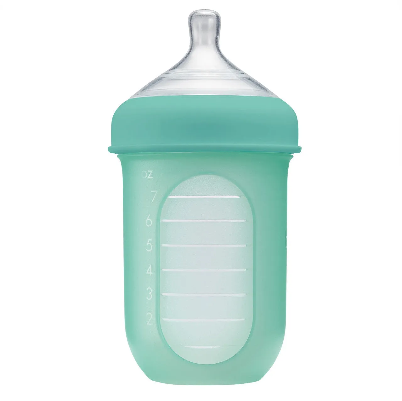 Boon Nursh Silicone Pouch Bottle 3-pack | Metallic