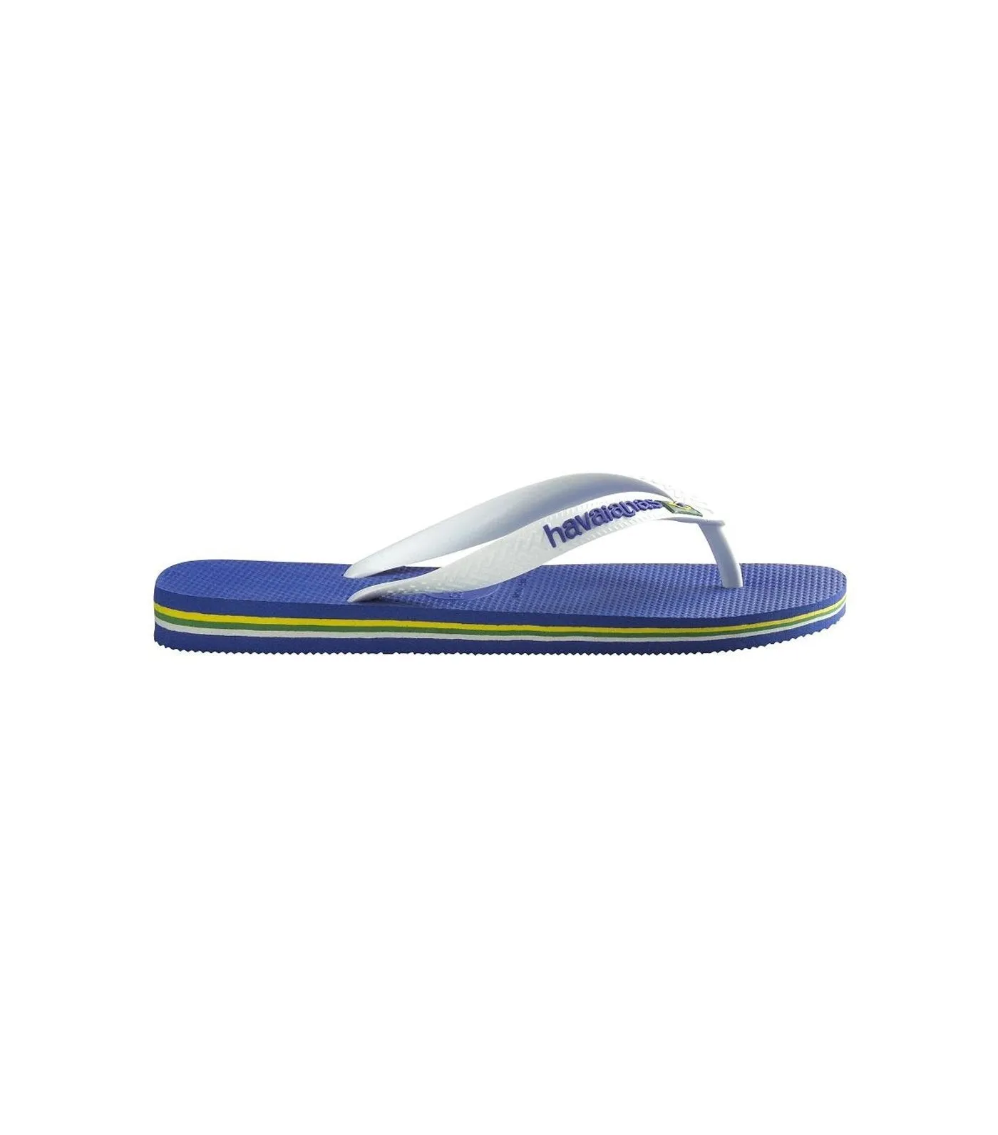 Brazil Logo Flip Flops - Marine Blue/White