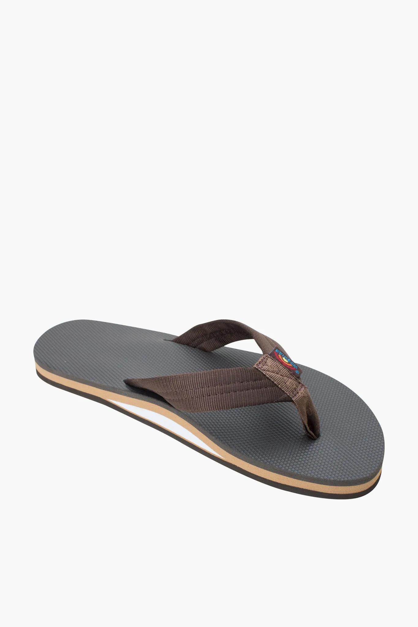 Brown Classic Rubber Single Layer Arch Support Sandal