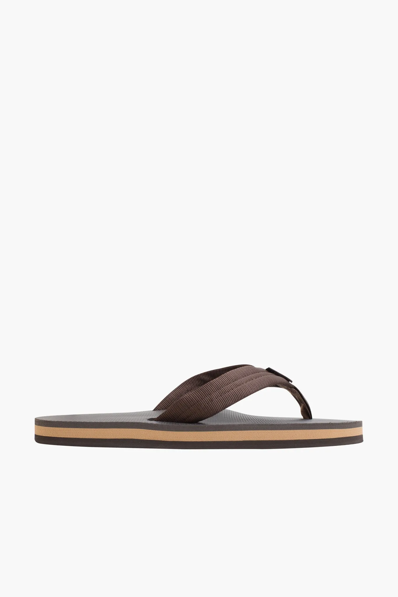 Brown Classic Rubber Single Layer Arch Support Sandal