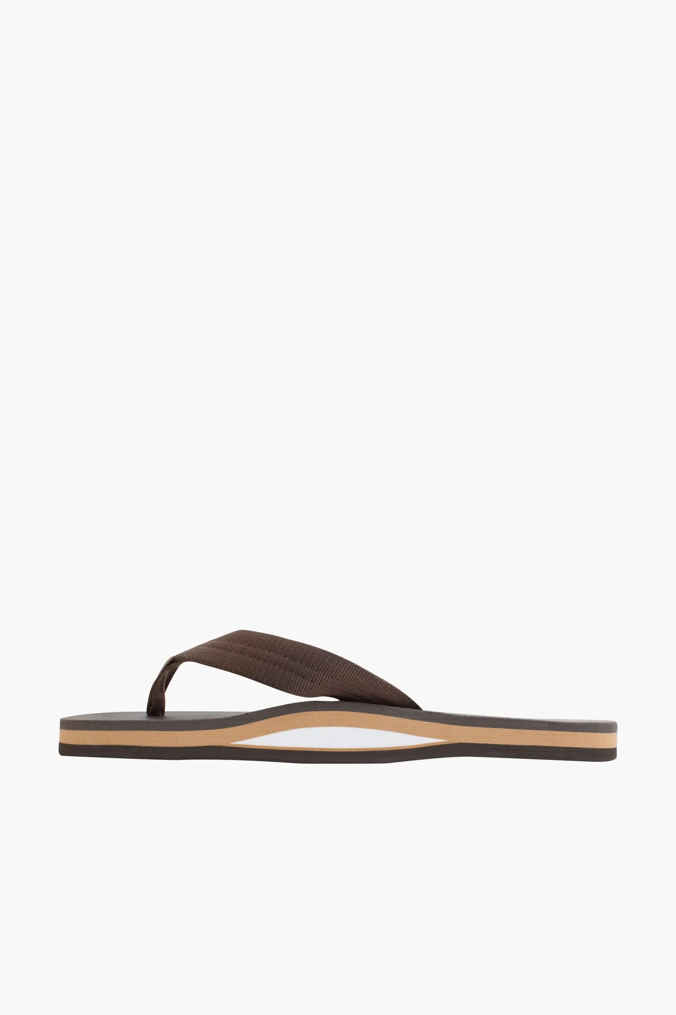 Brown Classic Rubber Single Layer Arch Support Sandal