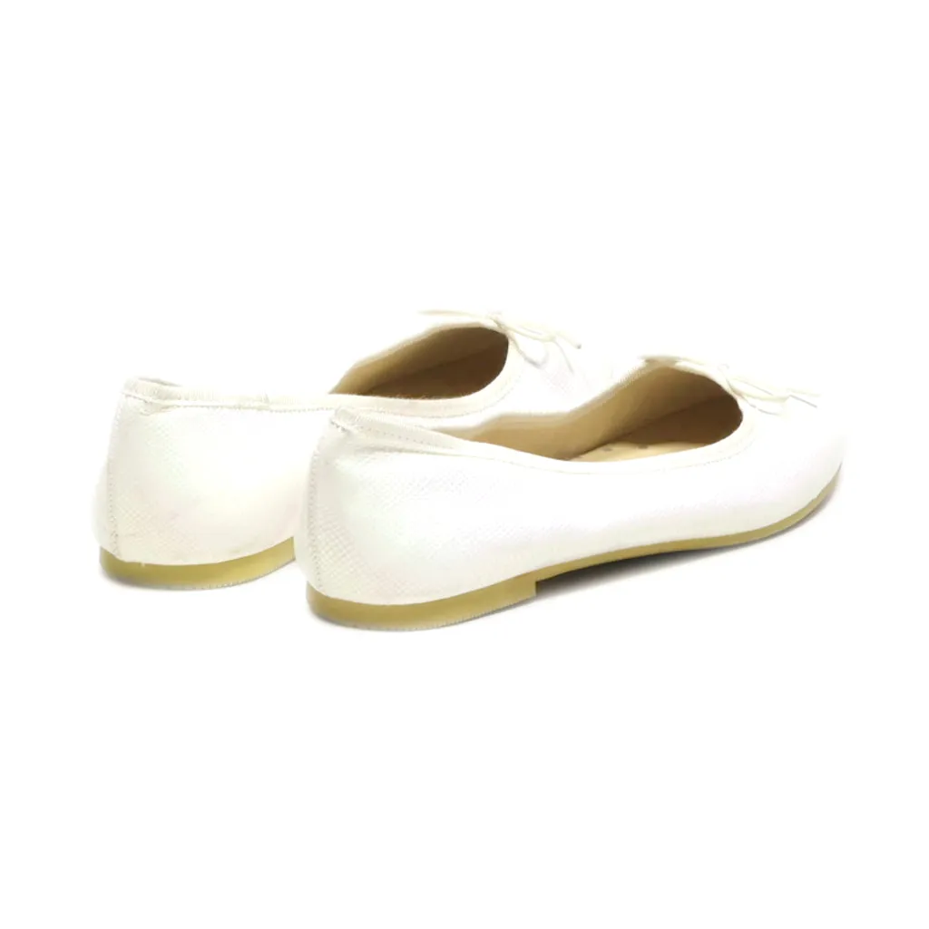 Cat & Jack Ballerinas Leather White Colour For Women