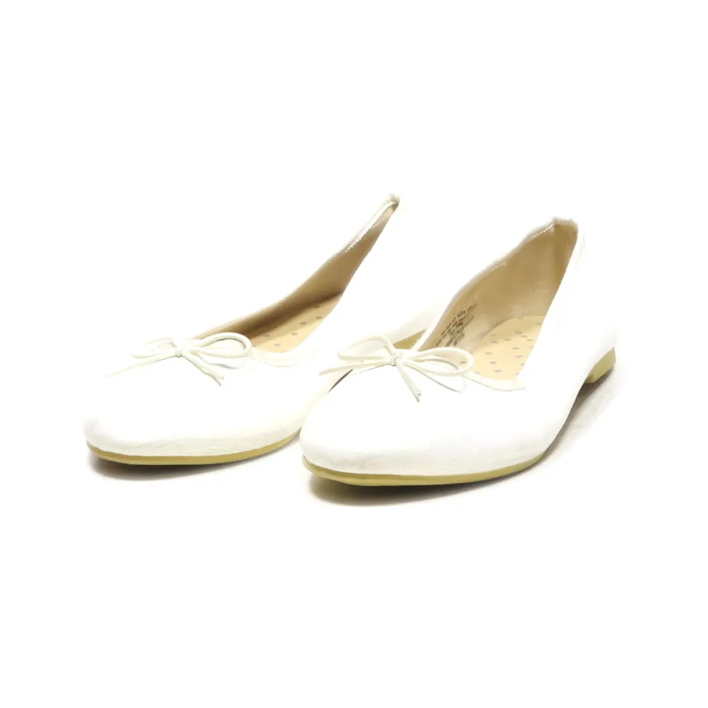 Cat & Jack Ballerinas Leather White Colour For Women