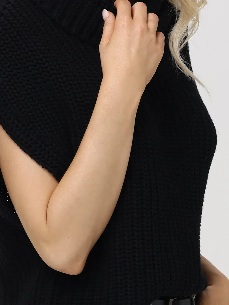 Cate Sleeveless Turtleneck Sweater