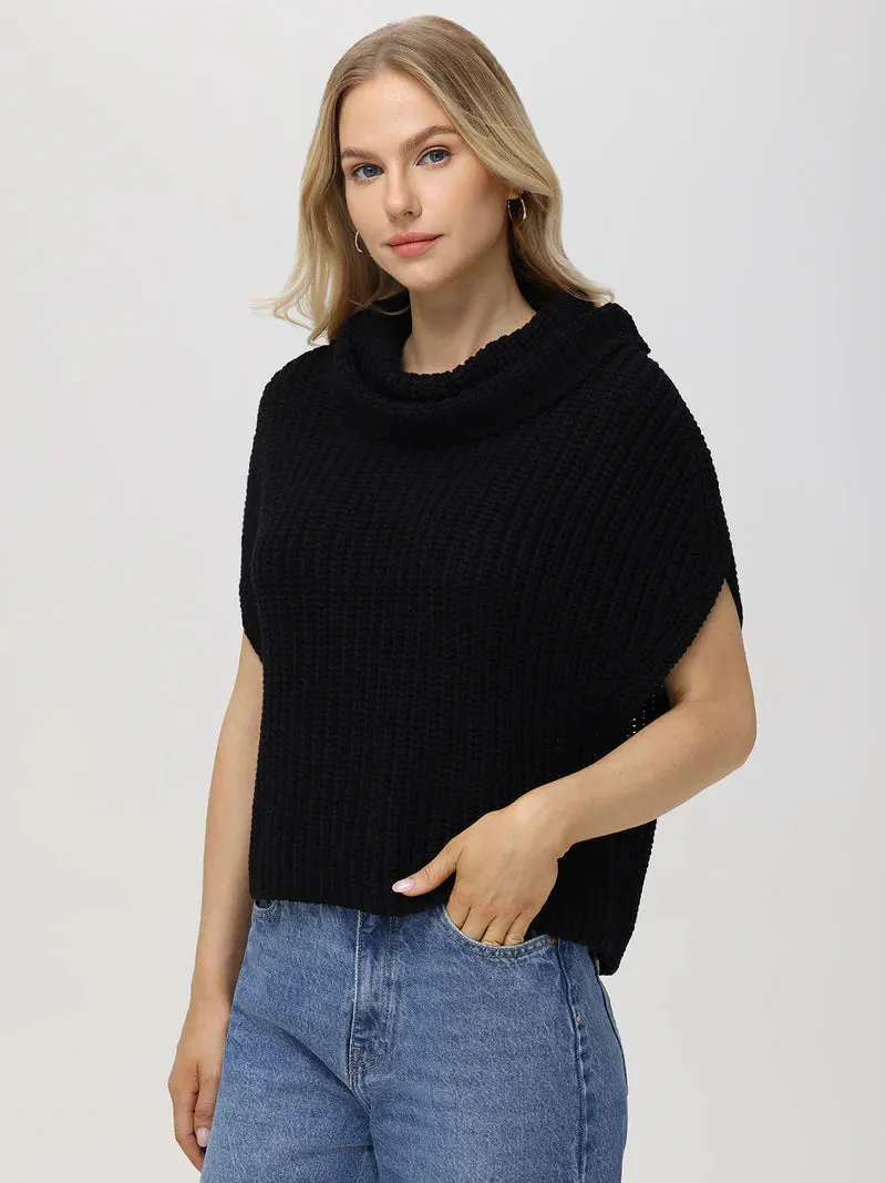 Cate Sleeveless Turtleneck Sweater