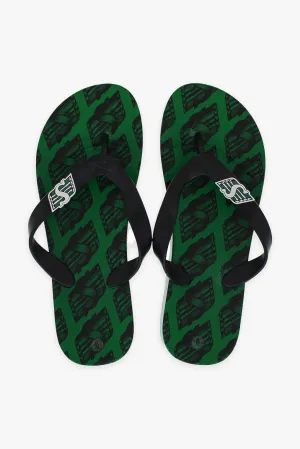 CFL Saskatchewan Roughriders Ladies Premium Flip Flops Slippers