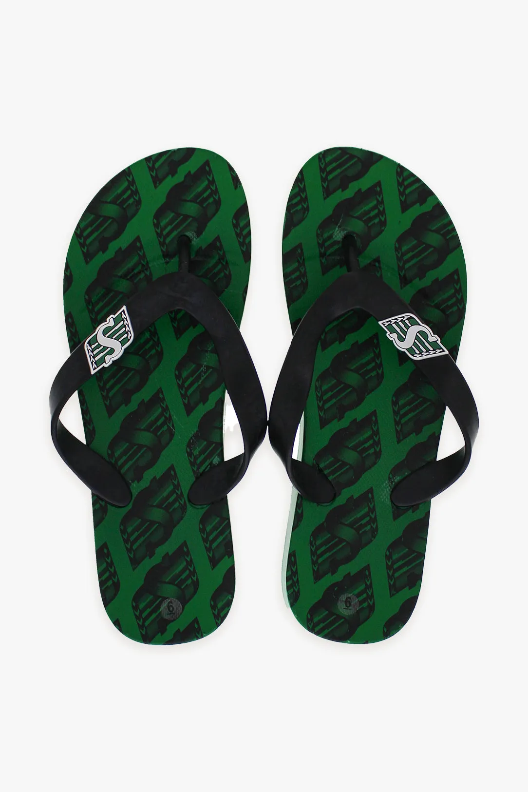 CFL Saskatchewan Roughriders Ladies Premium Flip Flops Slippers