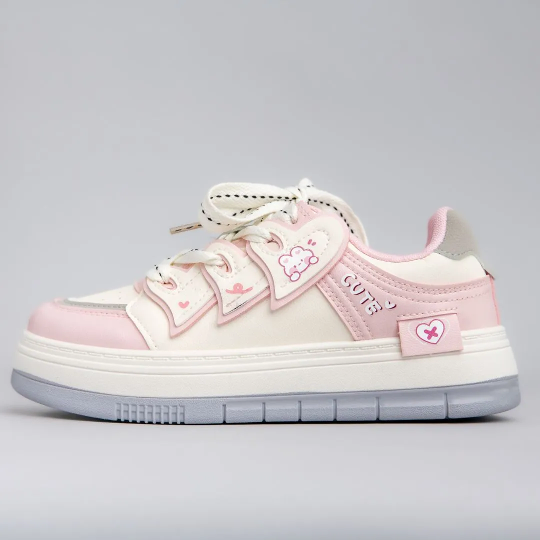 *CLEARANCE* Pretty Pastel Cute Bunny Casual Sneakers - Women's