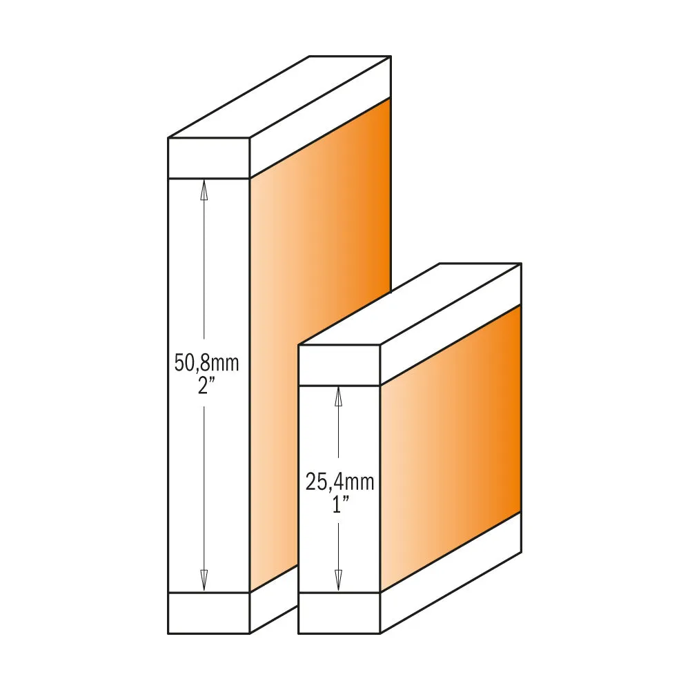 CMT Orange Tools 806.691.11B FLUSH TRIM ROUTER BITS WITH DOUBLE BEARING  D=3/4”x1”   S=1/2”