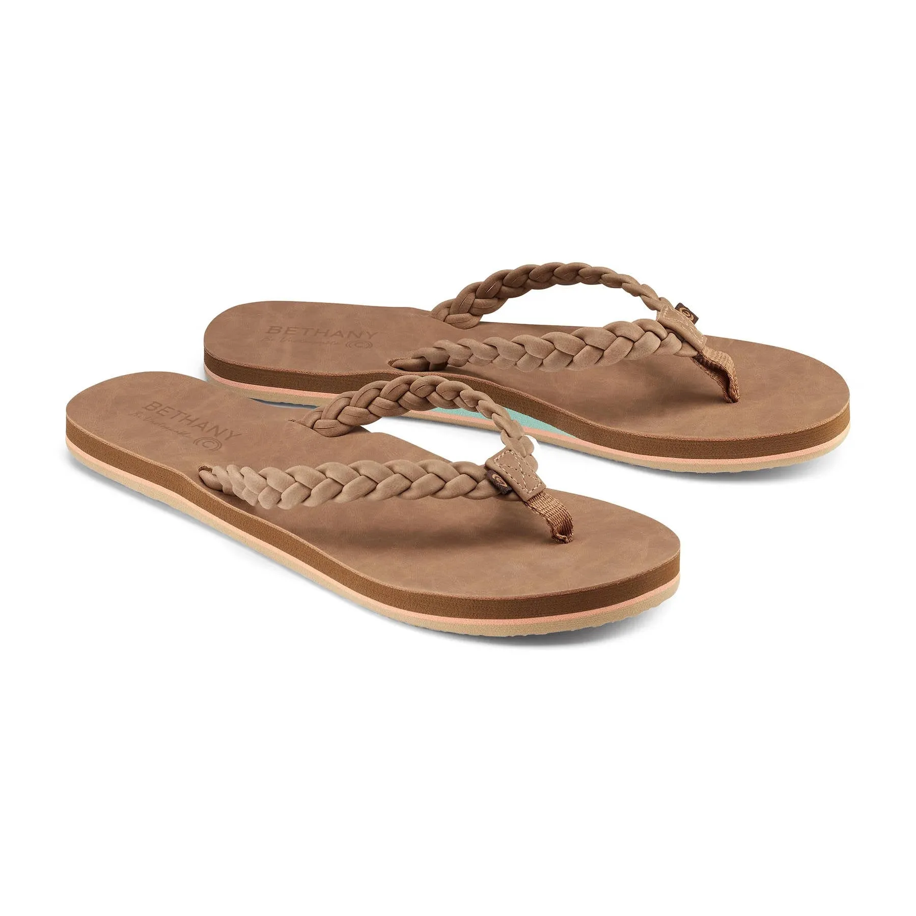 Cobian Womens Bethany Braided Pacifica Tan