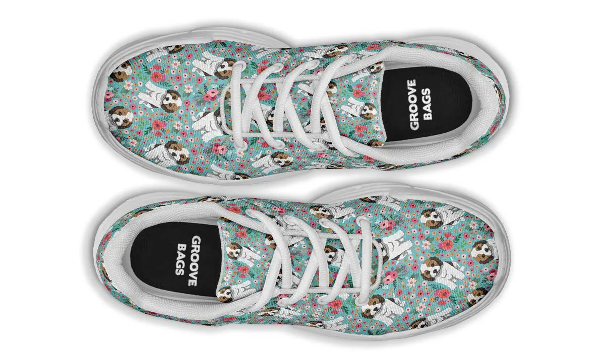 Cockapoo Flower Chunky Sneakers
