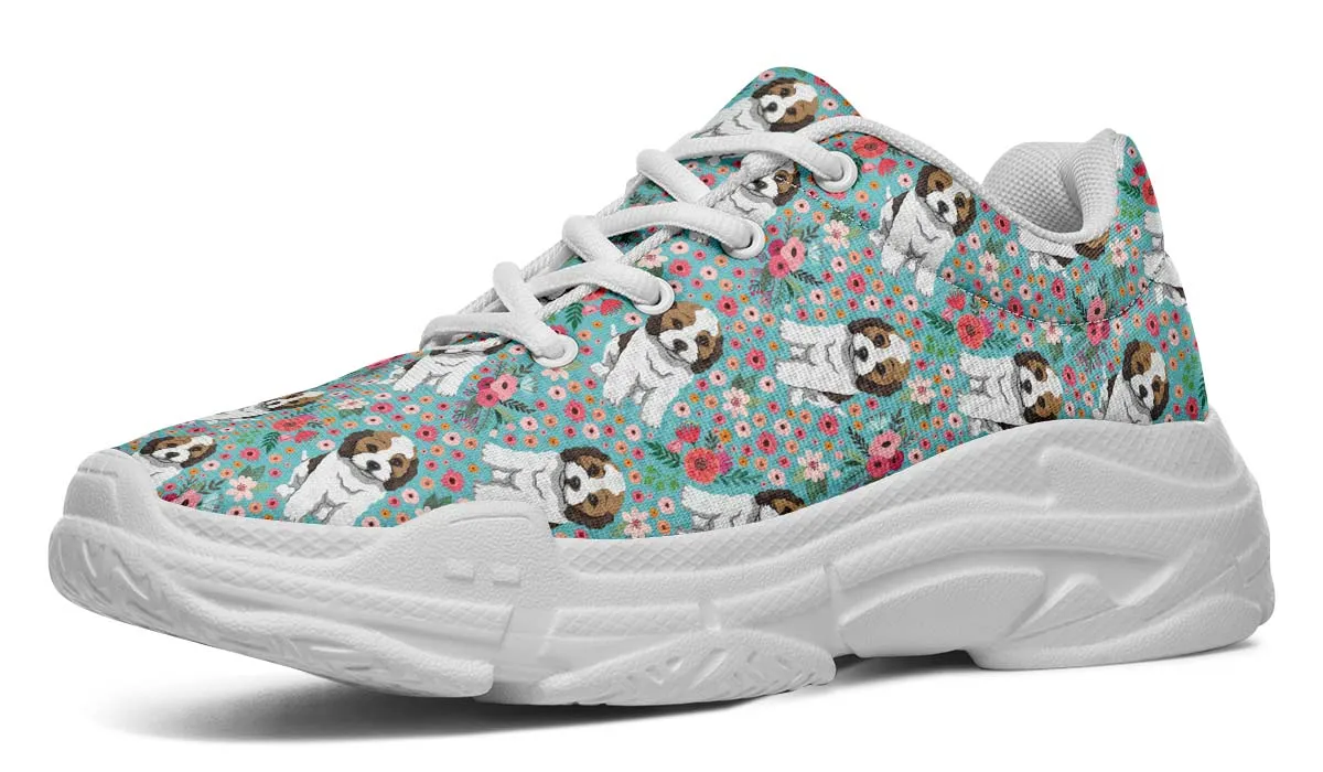 Cockapoo Flower Chunky Sneakers