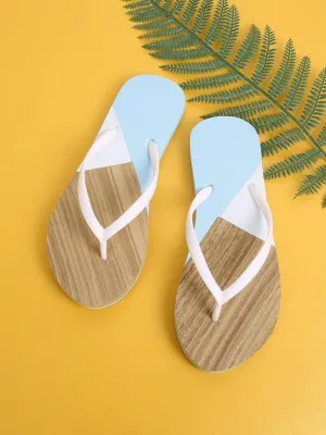 Color Block Flip Flops