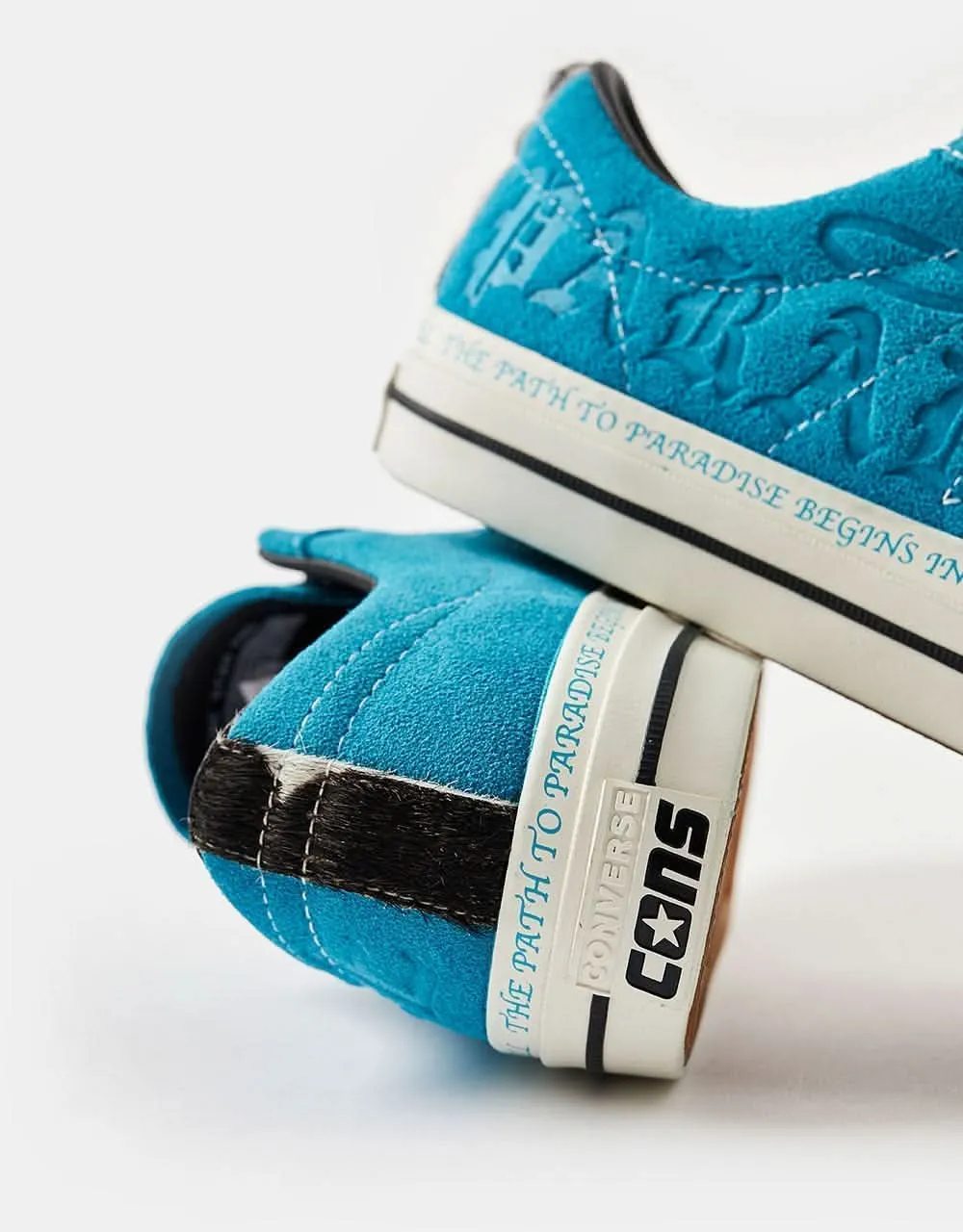 Converse x Paradise One Star Pro Sean Pablo Skate Shoes - Rapid Teal/Black/Egret