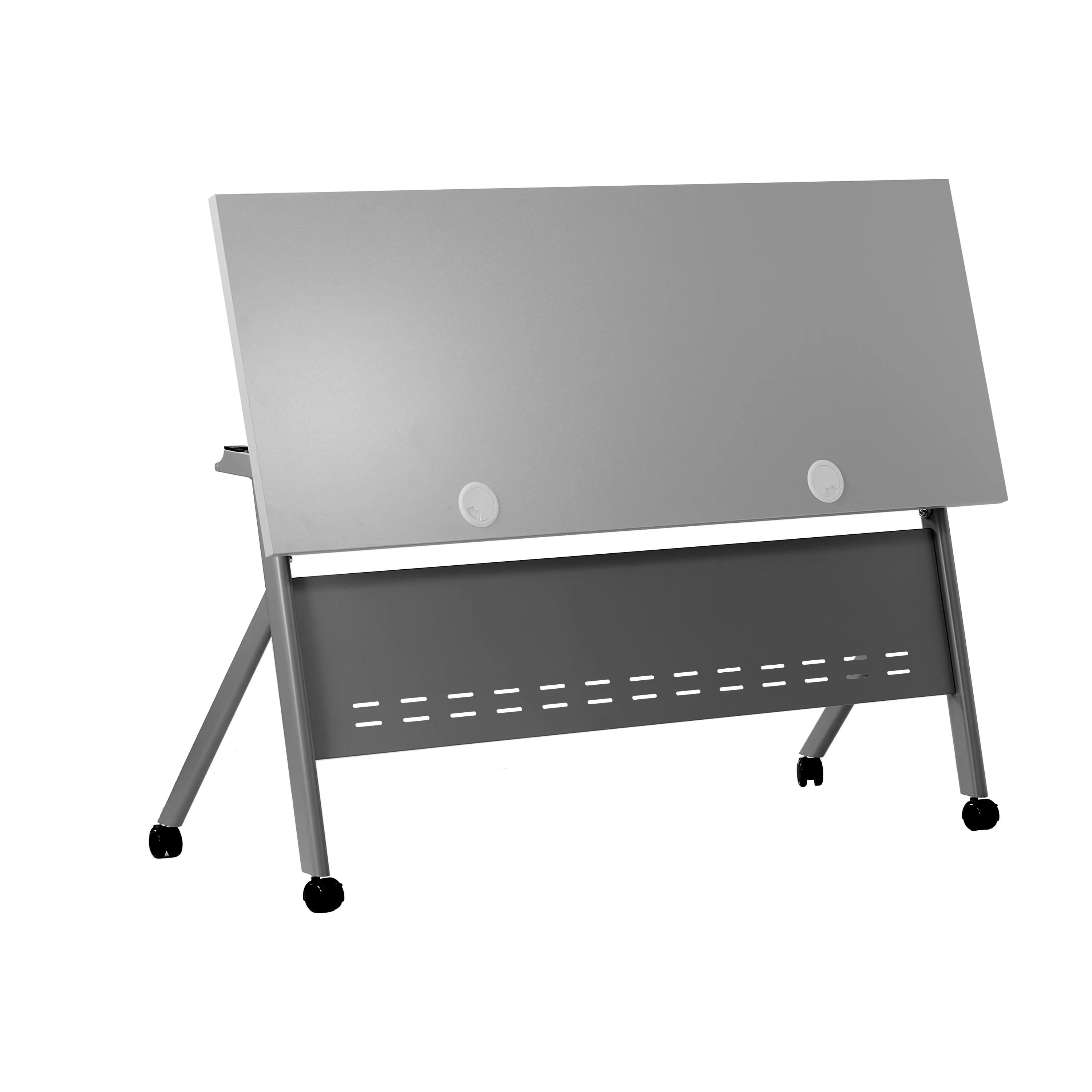 Davis Commercial Grade Heavy-Duty Nesting Flip Training Table with Y-Legs, Modesty Panel, Tabletop, and Frame